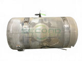 Aluminum RH fuel tank measures 25" x 49" 100 gallon with rear - Second Truck Parts