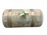 Aluminum RH fuel tank measures 25" x 49" 100 gallon with rear - Second Truck Parts