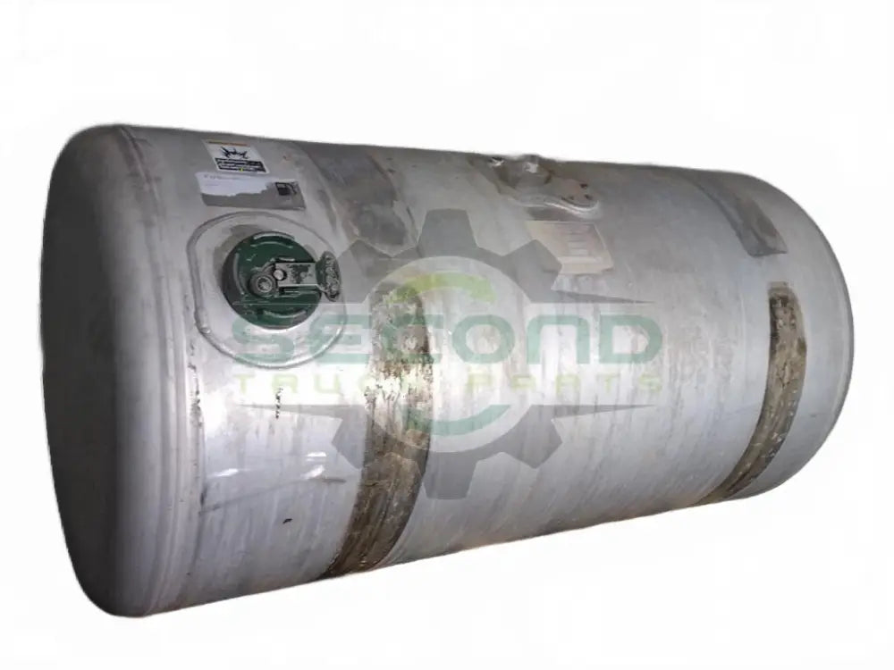 Aluminum RH fuel tank measures 25" x 49" 100 gallon with rear - Second Truck Parts