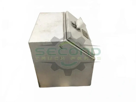 Chassis LH mounted Saddle Box Tool Box all metal OEM - Second Truck Parts