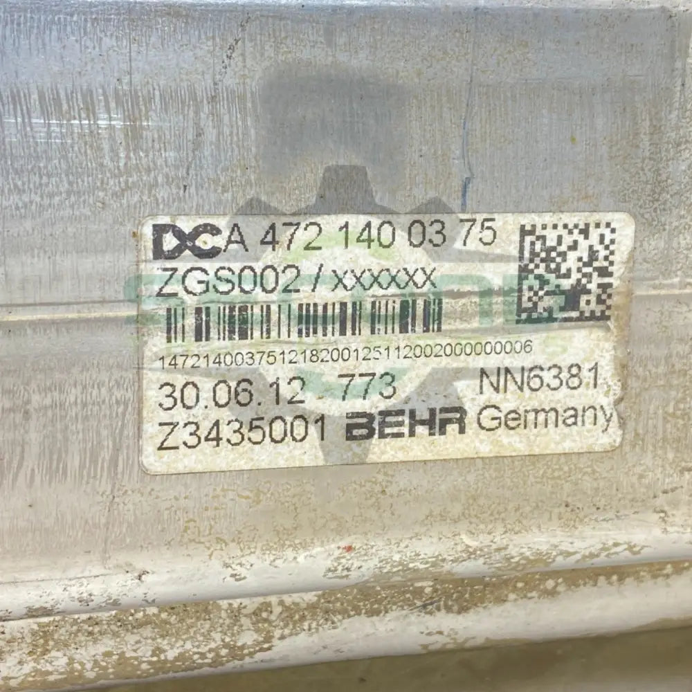 A4721400375 Detroit Diesel EGR Exhaust Gas Recirculation Cooler - Second Truck Parts