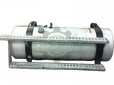 Dia 23" x 66" long 110 gallon aluminum fuel tank with straps OEM - Second Truck Parts