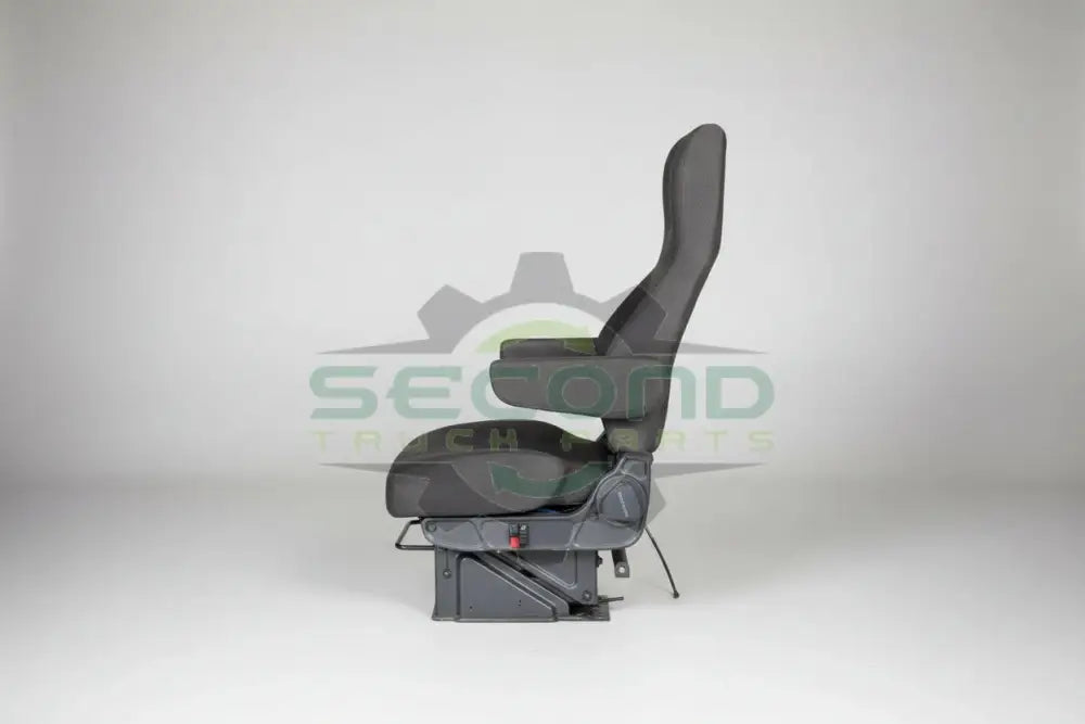 Duroshox 2195 20” Black Captain Air Ride Truck Driver Seat P/N 324696-01 - Second Truck Parts