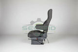 Duroshox 2195 20” Black Captain Air Ride Truck Driver Seat P/N 324696-01 - Second Truck Parts