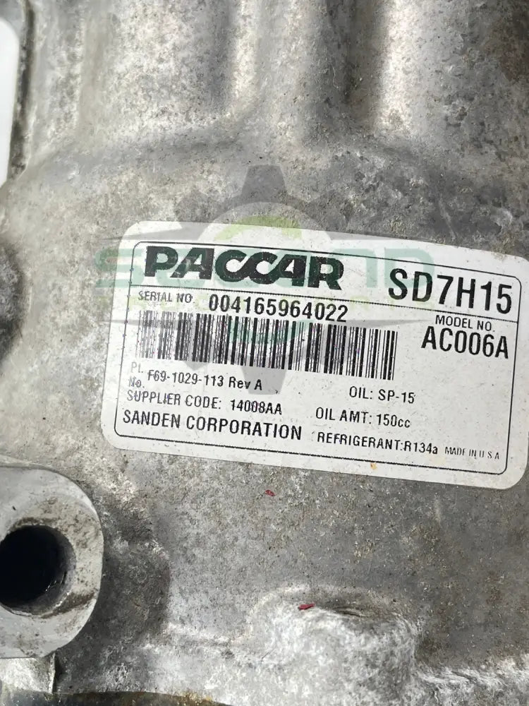 F69-1029-113 Genuine Paccar A/C Compressor - A/C Compressors