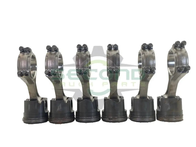 2874332 Genuien Cummins Connecting Rod & Piston Set Of Six - Second Truck Parts