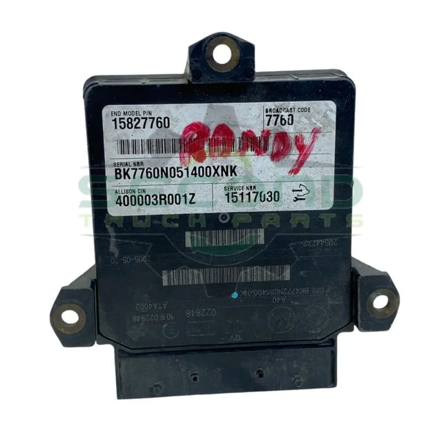 15827760 Genuine Allison TCM Automatic Transmission Control Module - Second Truck Parts