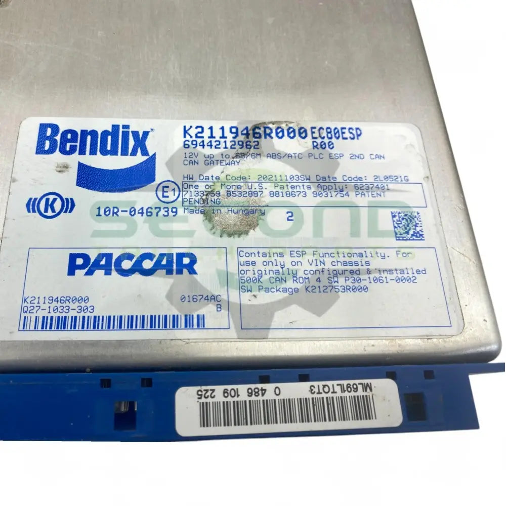 K211946R000 Genuine Bendix ECM ABS Control Module EC-80 - Second Truck Parts