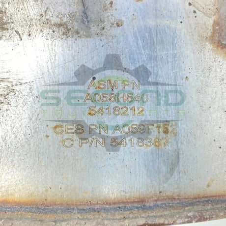 5418387 Genuine Cummins Aftertreatment Device - Second Truck Parts