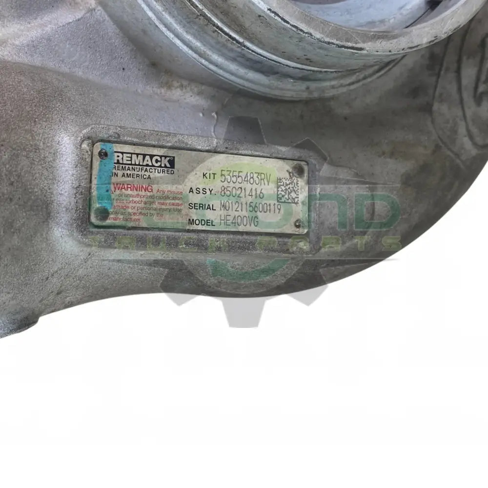 5355483RV Genuine Cummins Turbocharger HE431VE - Second Truck Parts