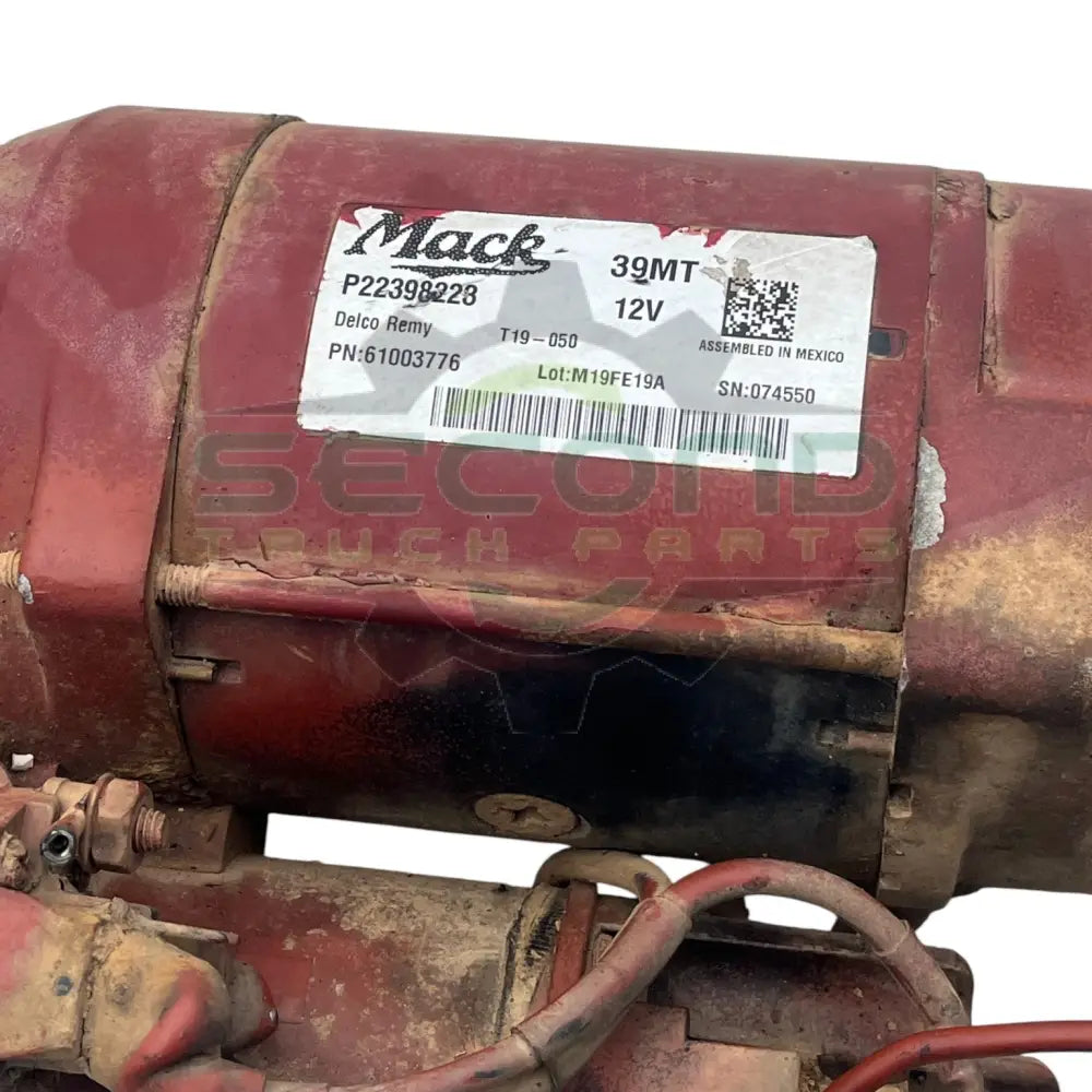 61003776 Genuine Delco Remy Starter Motor 39MT 12V - Second Truck Parts