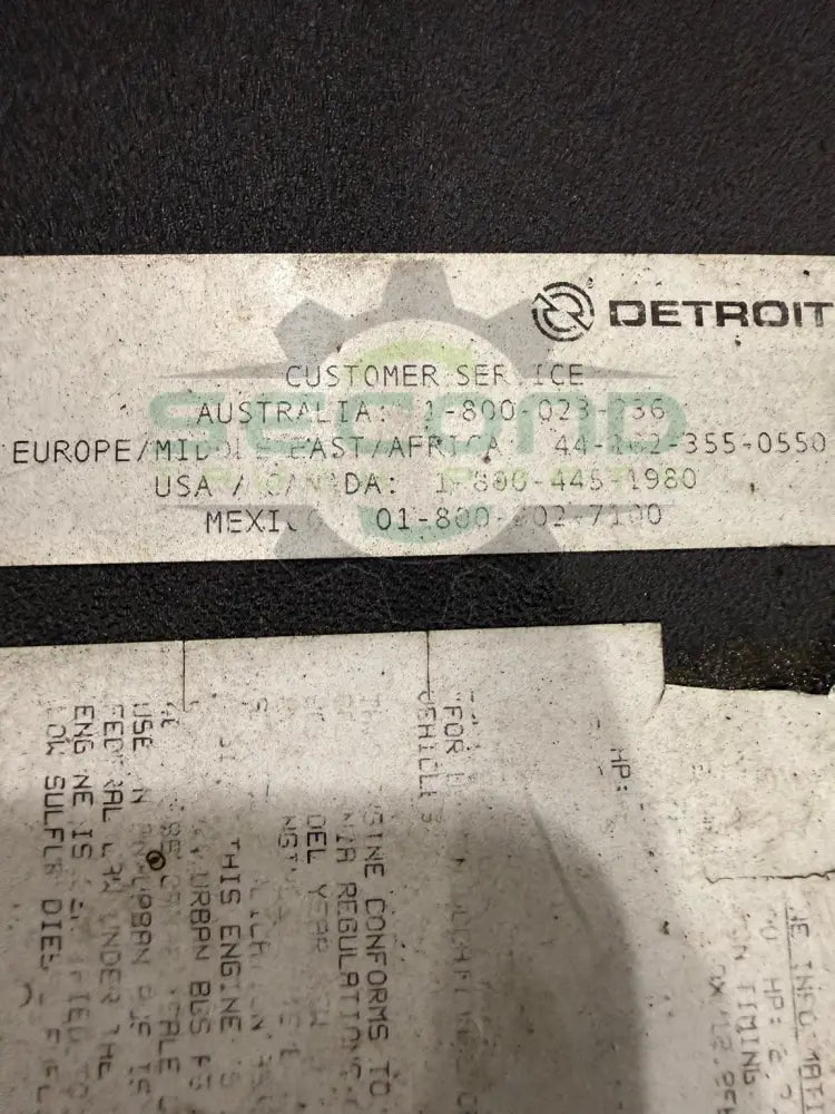 Genuine Detroit Diesel Engine DD13 - Second Truck Parts