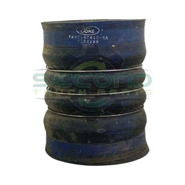 F6HT-6C640-HA Genuine Ford Blue Rubber Air Inlet Hose - Second Truck Parts