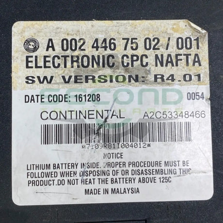 A0024467502 Genuine Freightliner CPC Cab Control Module - Second Truck Parts