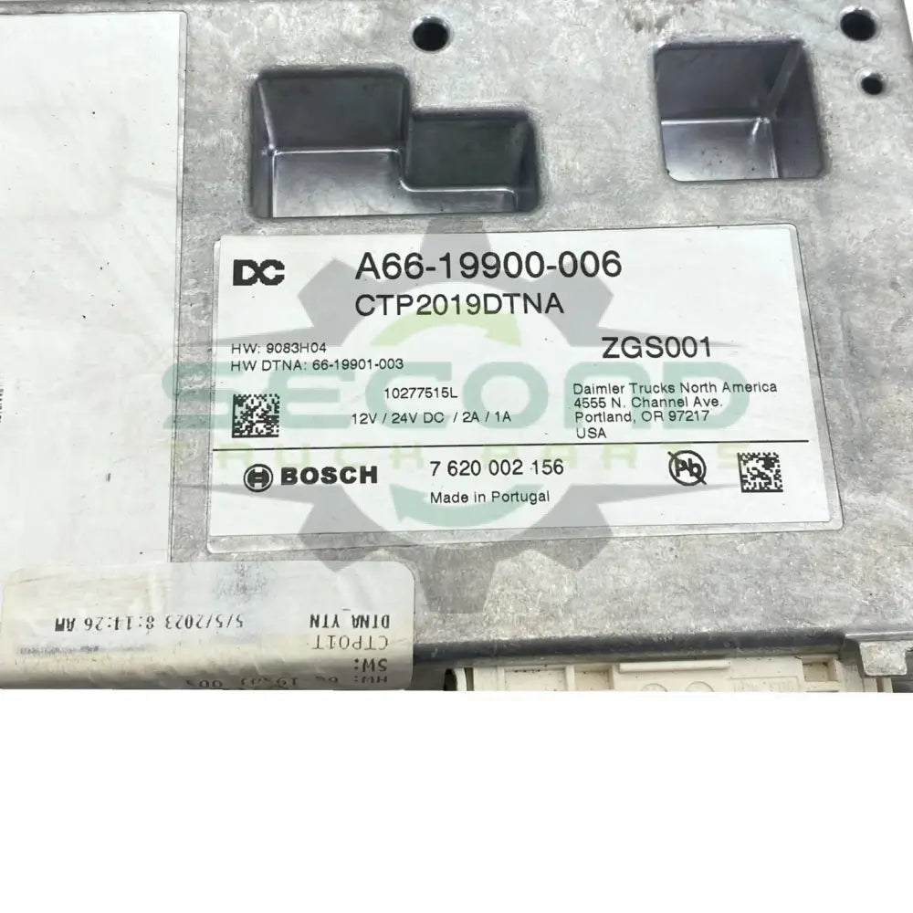 A66-19900-006 Genuine Freightliner Electronic Control Unit CTP2 - Second Truck Parts