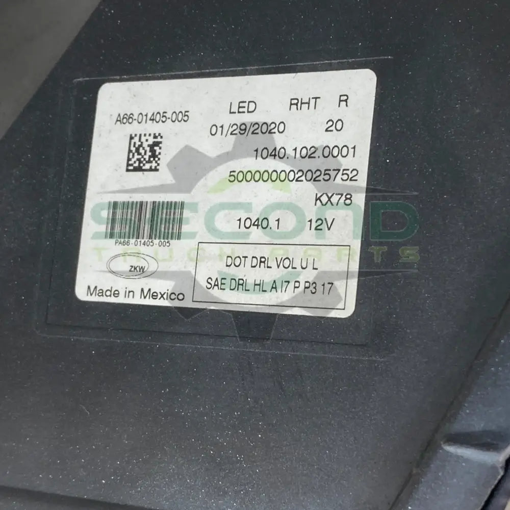 A66-01405-005 Genuine Freightliner Led Headlamp Assembly - Second Truck Parts