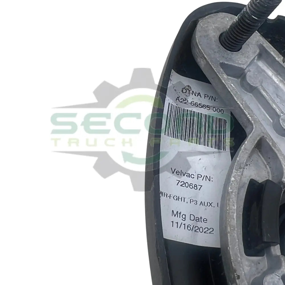 A22-66565-000 Genuine Freightliner Left Hend Mirror Fender Mounted - Second Truck Parts