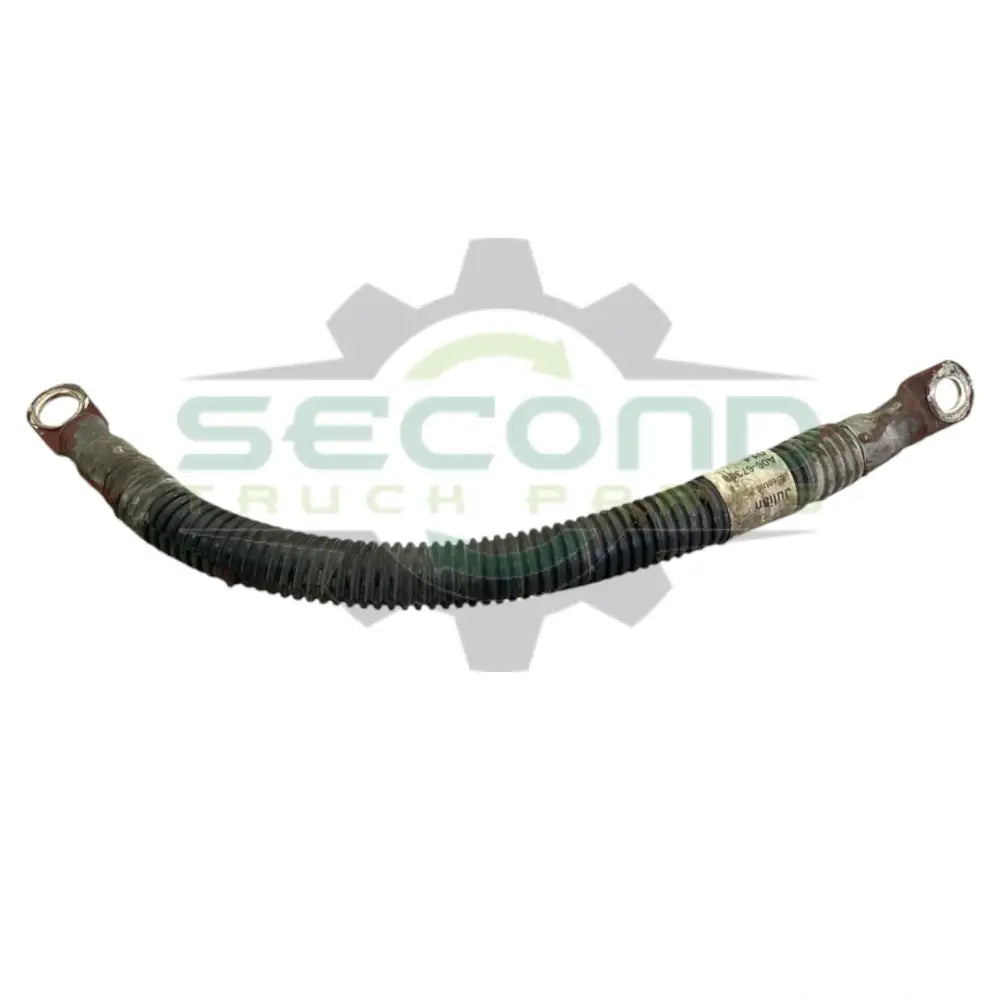 A06-67308-014 Genuine Freightliner Negative Battery Cable Black 2/0 Gauge 1/2 x 3/8 - Second Truck Parts