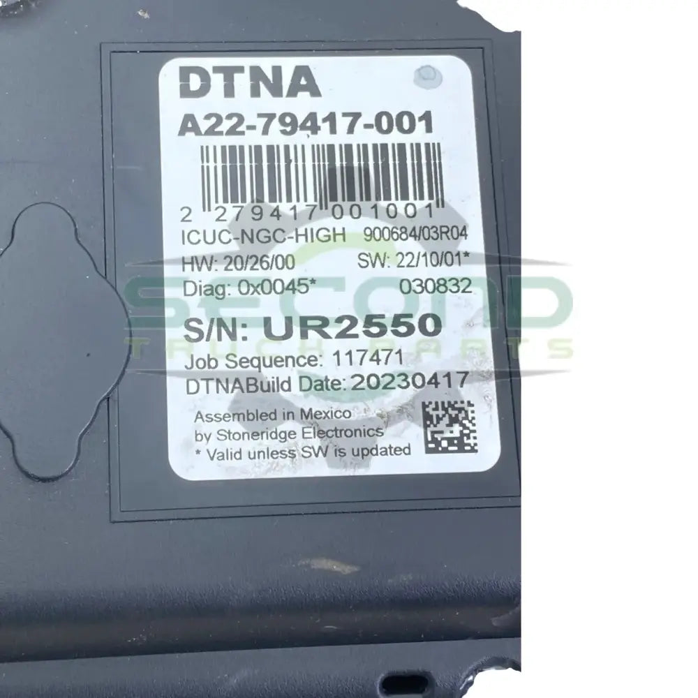 A22-79417-001 Genuine Freightliner Speedometer Instrument Cluster - Second Truck Parts