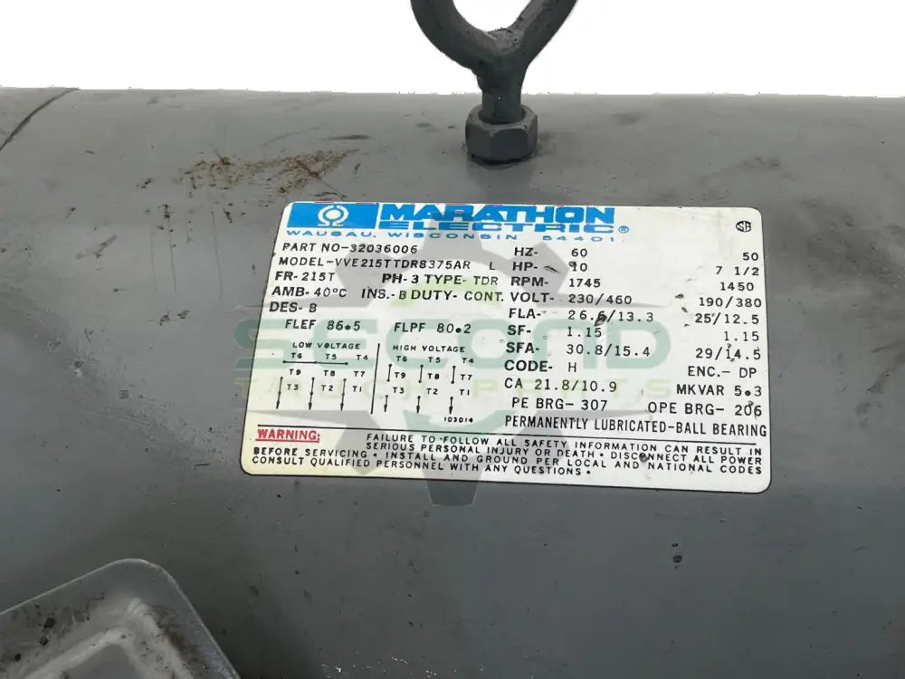 32036006 Genuine Ingersoll Rand Compressor Motor - Second Truck Parts