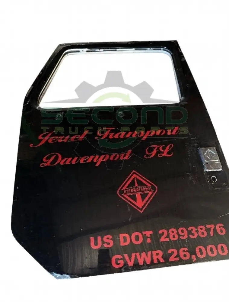 Genuine International Left Front Black Door - Doors