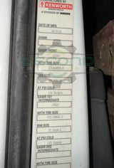 R25-1287-001 Genuine Kenworth Left Hand White Door T680/T880 - Second Truck Parts