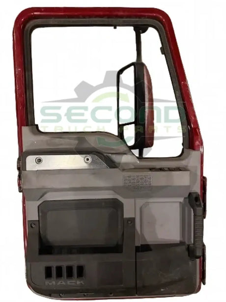 Genuine Mack Left Front Red Door With The Mirror - Doors