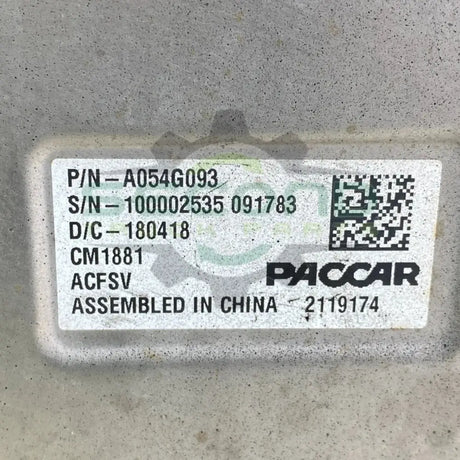 A054G093 Genuine Paccar Aftertreatment Control Module - Second Truck Parts
