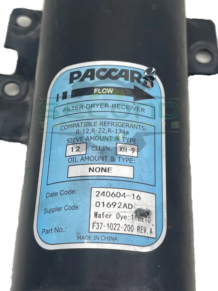 F37-1022-200 Genuine Paccar Receiver Dryer - Second Truck Parts