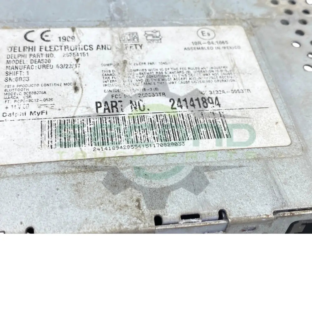 24141894 Genuine Volvo Bluetooth Radio - Second Truck Parts
