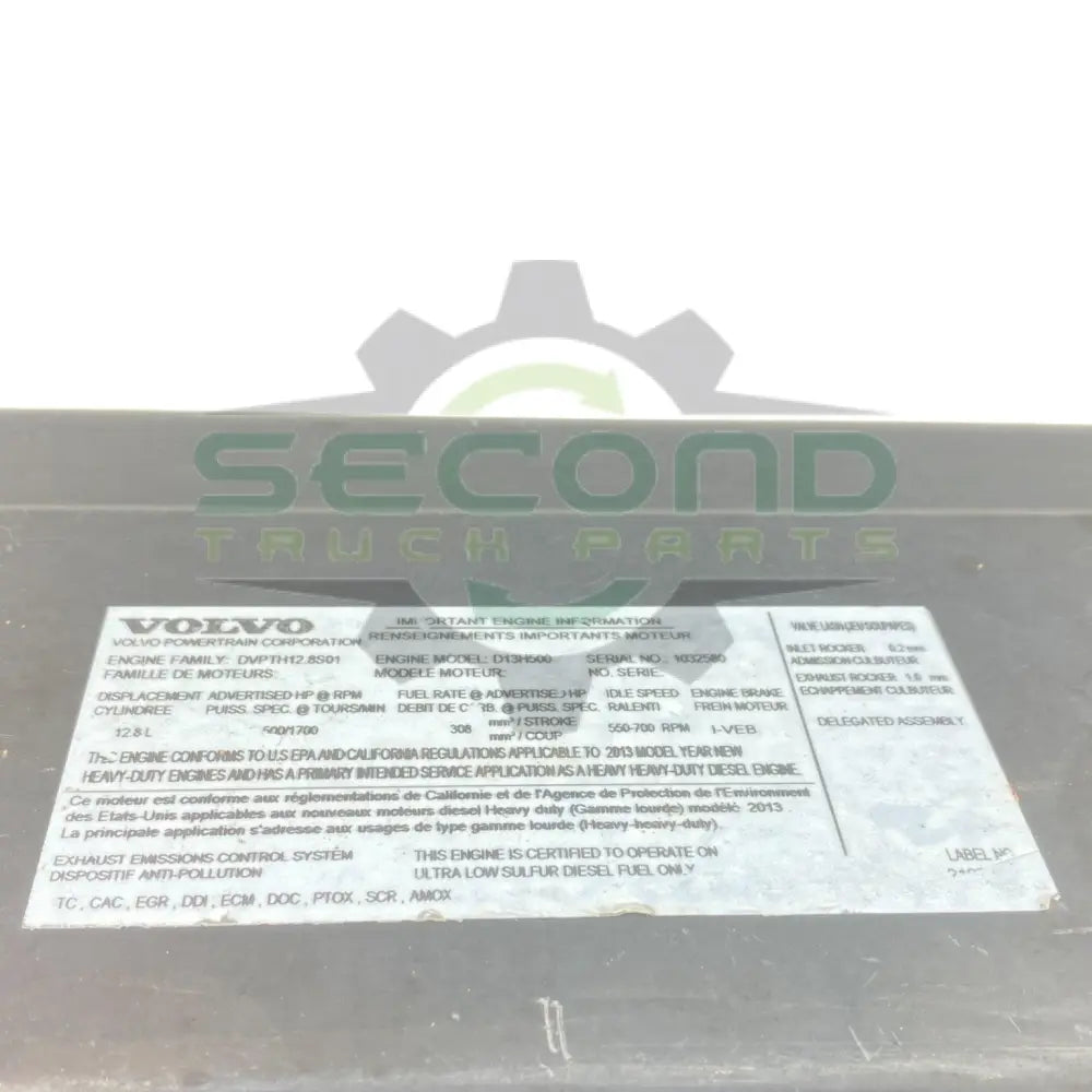 20740683 Genuine Volvo Engine Valve Cover - Second Truck Parts
