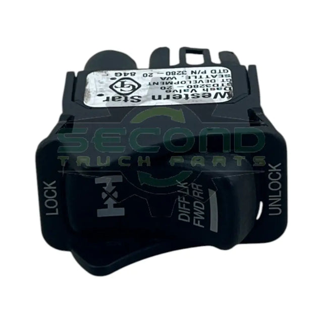 GTD3280-20 Genuine Western Star Diff Lock Dash Console Switch - Second Truck Parts
