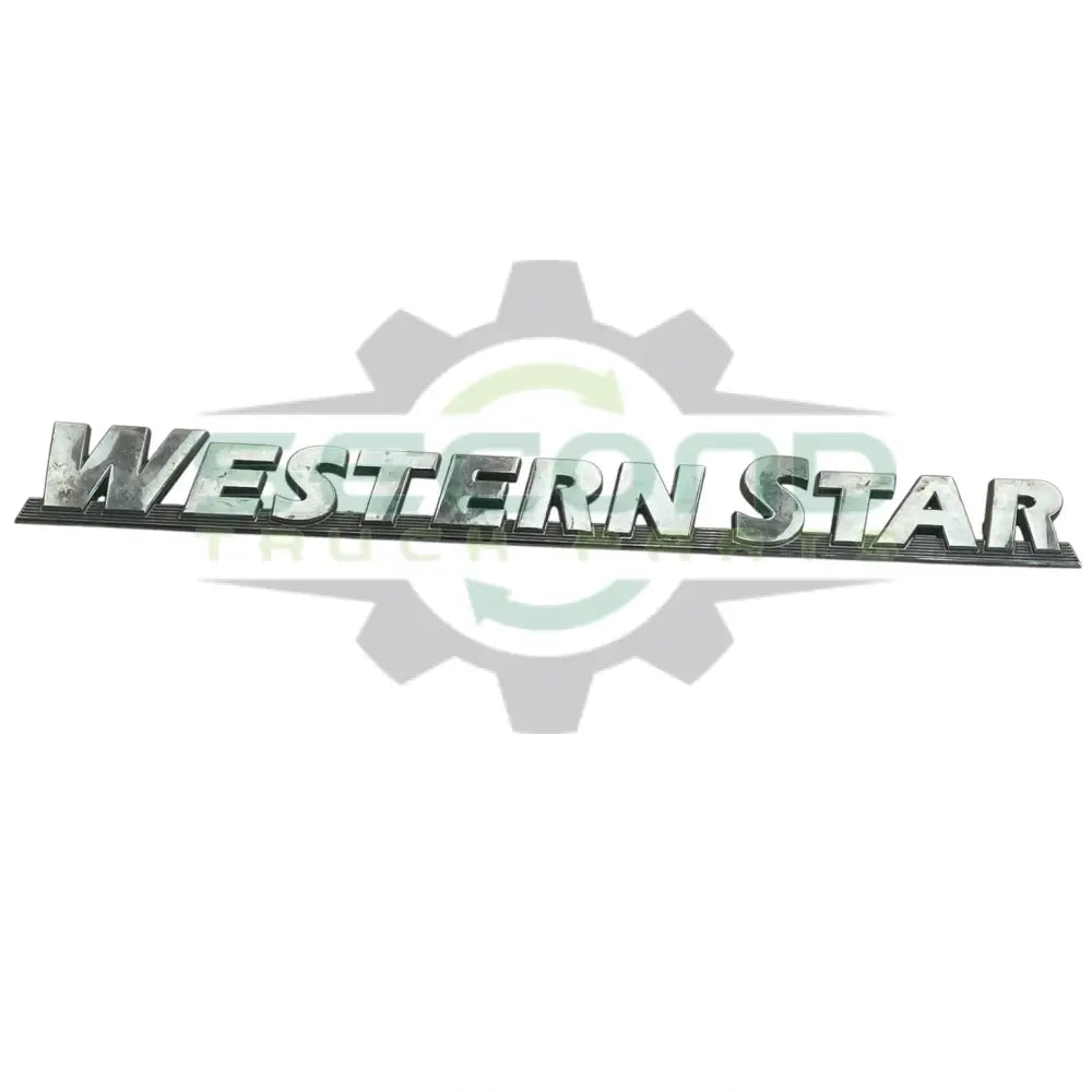 22-64093-000 Genuine Western Star Logo Name Plate - Second Truck Parts