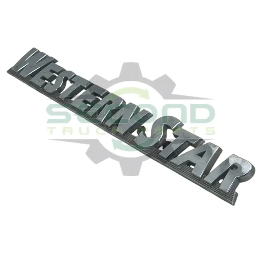 22-64093-000 Genuine Western Star Logo Name Plate - Second Truck Parts