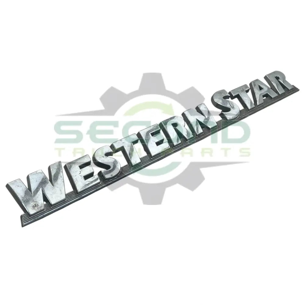 22-64093-000 Genuine Western Star Logo Name Plate - Second Truck Parts