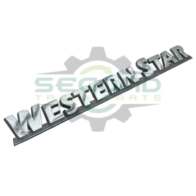 22-64093-000 Genuine Western Star Logo Name Plate - Second Truck Parts