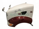 Groomed Pete387 hood with spot mirrors OEM - Second Truck Parts