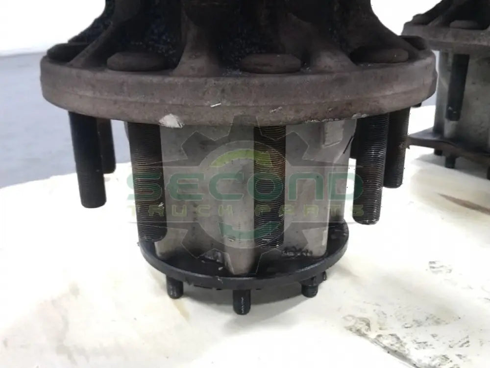 Meritor LH MT-40-14X front rear axle hub and spindle cutoff OEM - Second Truck Parts