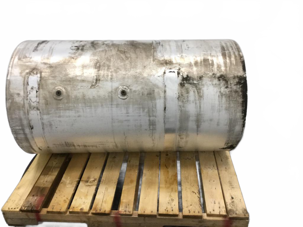 Aluminum RH Fuel Tank 26" x 47" 100 gallon rear fill neck OEM - Second Truck Parts