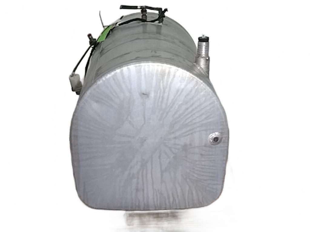 Aluminum LH Dshaped fuel tank measures 26" x 51" 125 gallon with - Second Truck Parts
