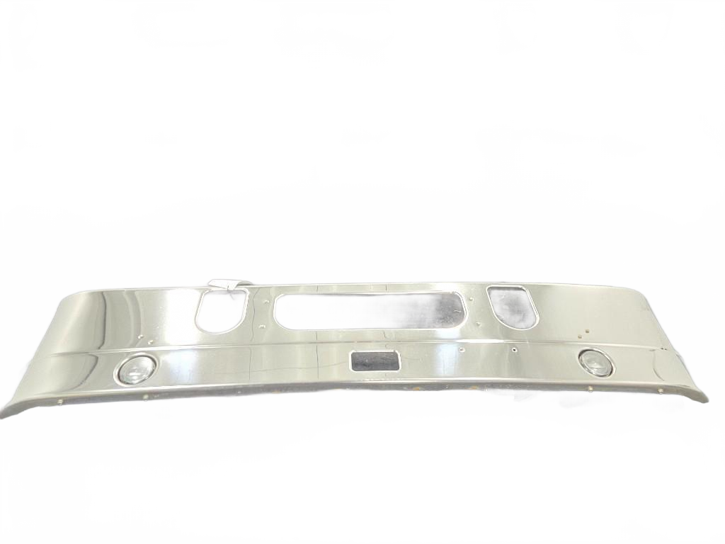 Mack CHU613 flush stainless 1 piece bumper with tow eye access and - Second Truck Parts