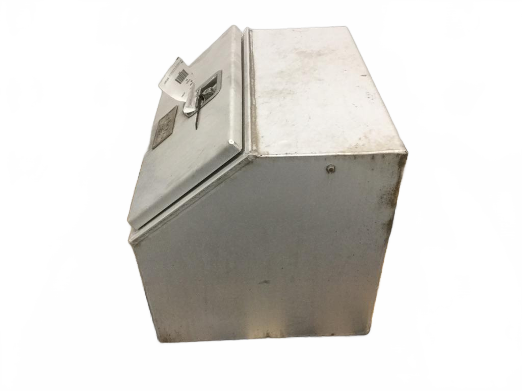 Chassis LH mounted Saddle Box Tool Box all metal OEM - Second Truck Parts
