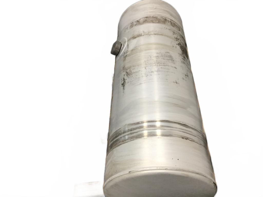 Aluminum LH fuel tank measures 24" x 59" 100 gallons OEM - Second Truck Parts