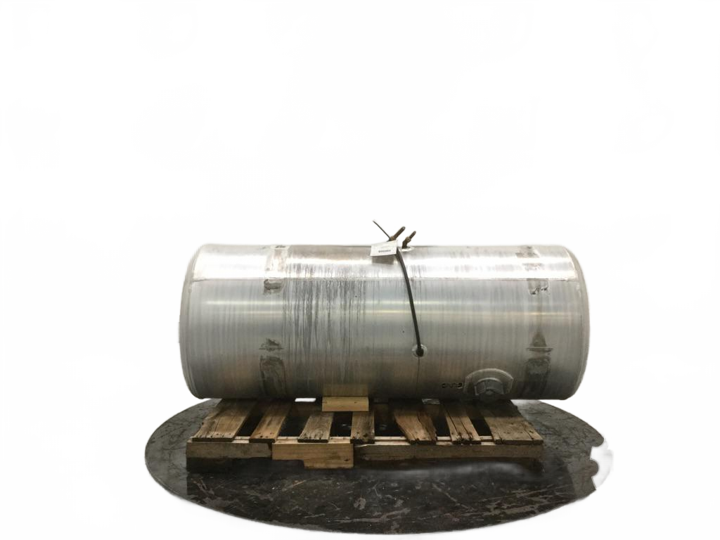 Aluminum RH fuel tank measures 26" x 60" 120 gallons with front - Second Truck Parts