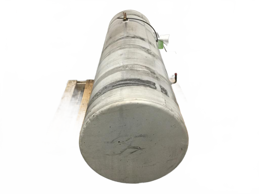 Aluminumfuel RH tank measures 25" x 88" 150 gallon front filler - Second Truck Parts