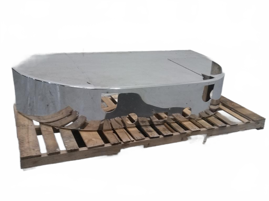 Mack Stainless steel bumper with tow hook holes OEM - Second Truck Parts