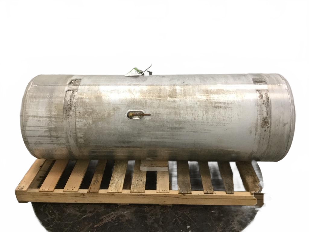 Aluminum LH Fuel Tank measures 25" x 70" 140 gallon with front - Second Truck Parts
