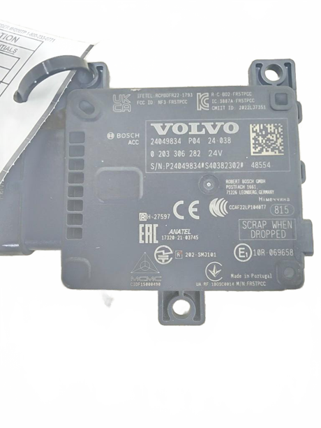 Volvo Forward looking radar sensor OEM 24049834D7 - Second Truck Parts