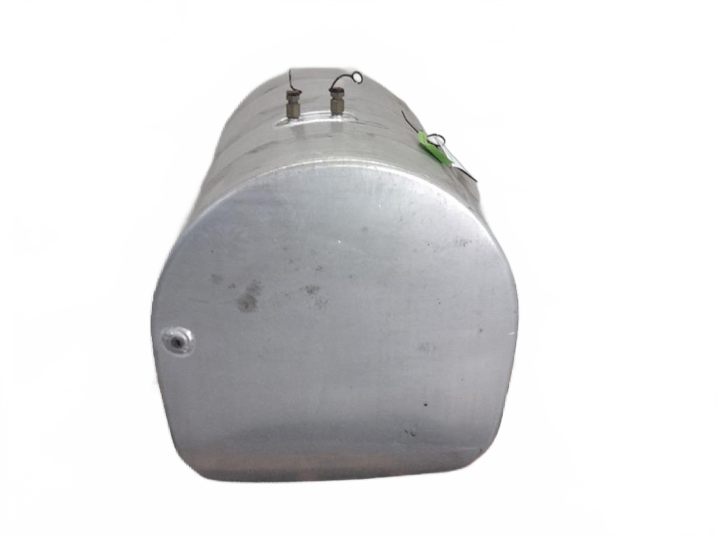 Mack RH aluminum D-shaped fuel tank measures 26" x 40" long with - Second Truck Parts
