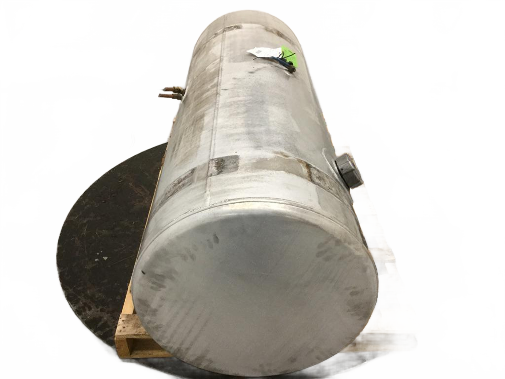 Aluminum LH Fuel Tank measures 25" x 70" 140 gallon with front - Second Truck Parts